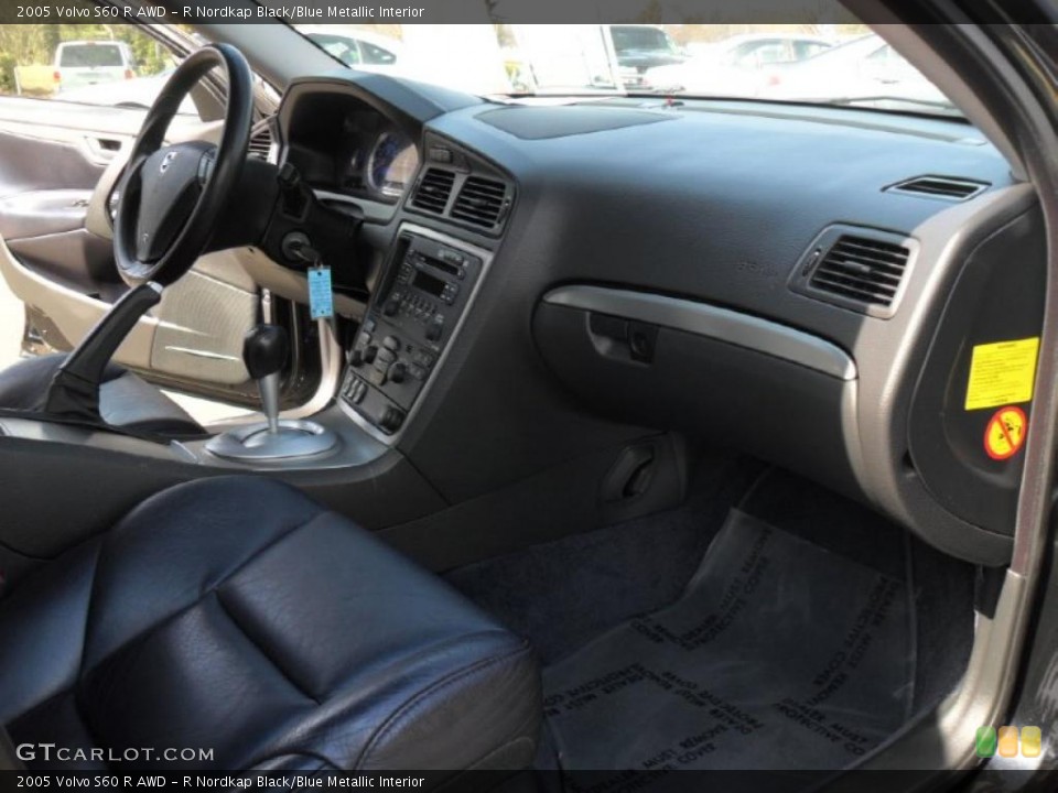 R Nordkap Black/Blue Metallic Interior Photo for the 2005 Volvo S60 R AWD #45842572