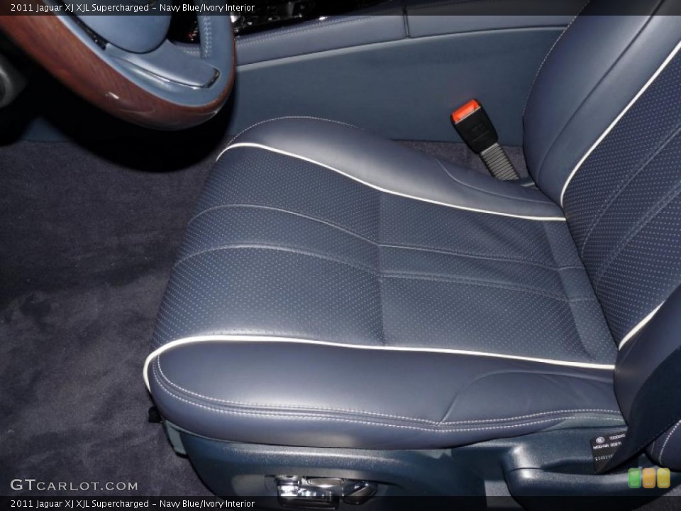 Navy Blue/Ivory Interior Photo for the 2011 Jaguar XJ XJL Supercharged #45844788