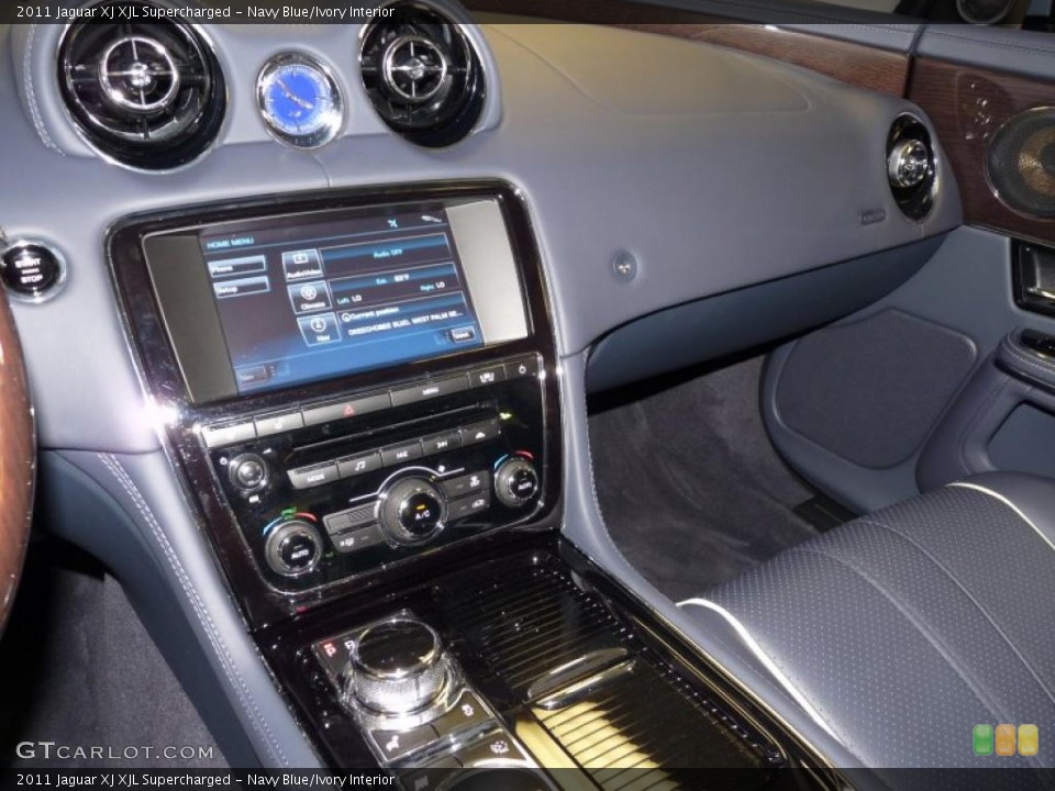 Navy Blue/Ivory Interior Controls for the 2011 Jaguar XJ XJL Supercharged #45844892