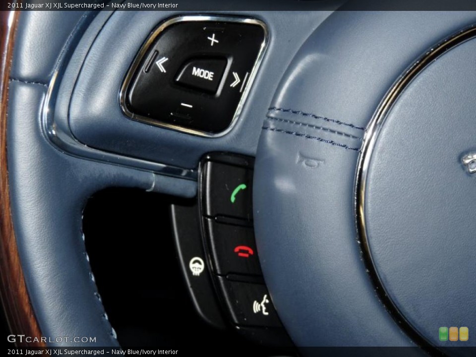 Navy Blue/Ivory Interior Controls for the 2011 Jaguar XJ XJL Supercharged #45844940