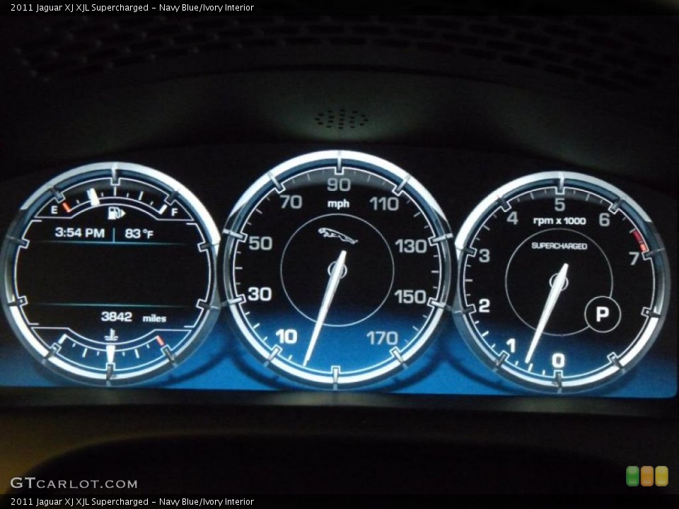 Navy Blue/Ivory Interior Gauges for the 2011 Jaguar XJ XJL Supercharged #45844992