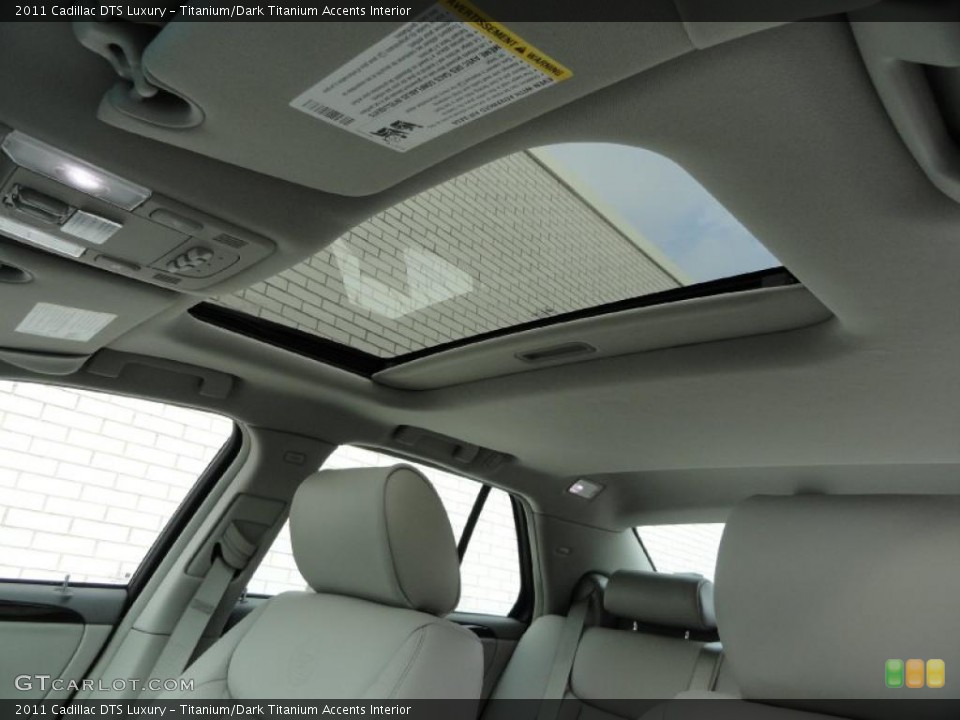 Titanium/Dark Titanium Accents Interior Sunroof for the 2011 Cadillac DTS Luxury #45847228