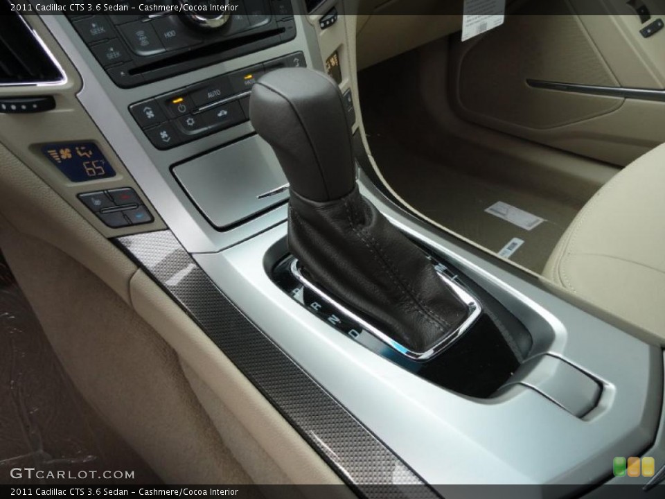 Cashmere/Cocoa Interior Transmission for the 2011 Cadillac CTS 3.6 Sedan #45849148
