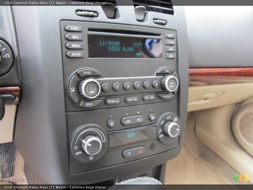 Cashmere Beige Interior Controls for the 2006 Chevrolet Malibu Maxx LTZ Wagon #45850401