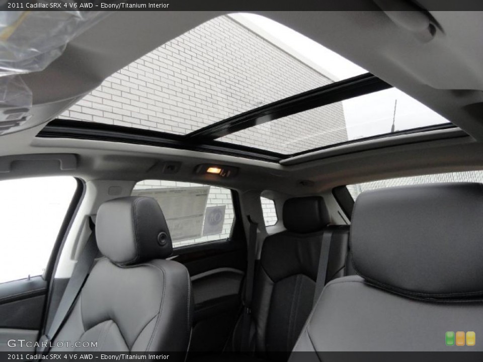 Ebony/Titanium Interior Sunroof for the 2011 Cadillac SRX 4 V6 AWD #45850597