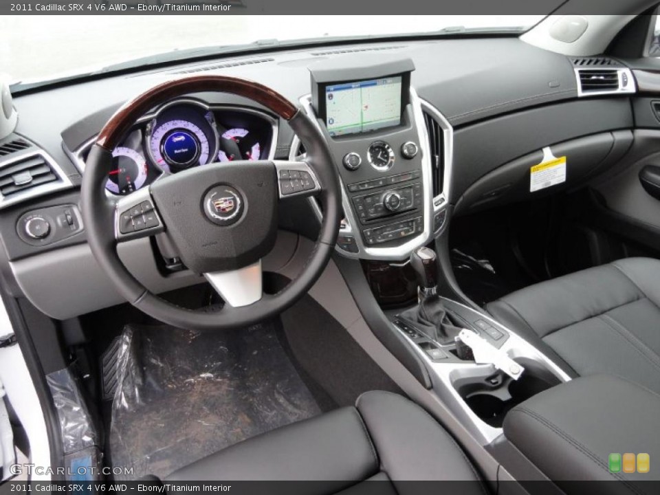 Ebony/Titanium Interior Prime Interior for the 2011 Cadillac SRX 4 V6 AWD #45850625
