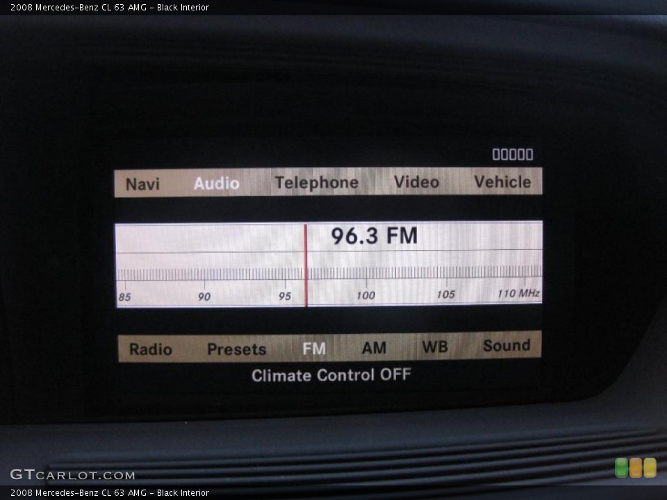 Black Interior Controls for the 2008 Mercedes-Benz CL 63 AMG #45852045