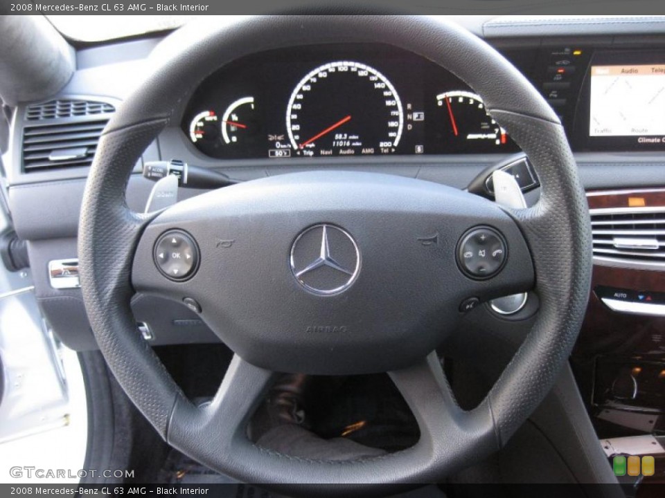 Black Interior Steering Wheel for the 2008 Mercedes-Benz CL 63 AMG #45852081