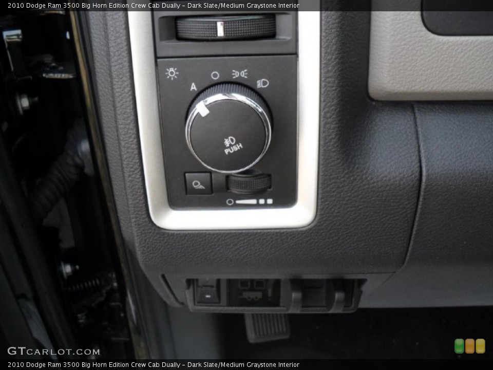 Dark Slate/Medium Graystone Interior Controls for the 2010 Dodge Ram 3500 Big Horn Edition Crew Cab Dually #45852561