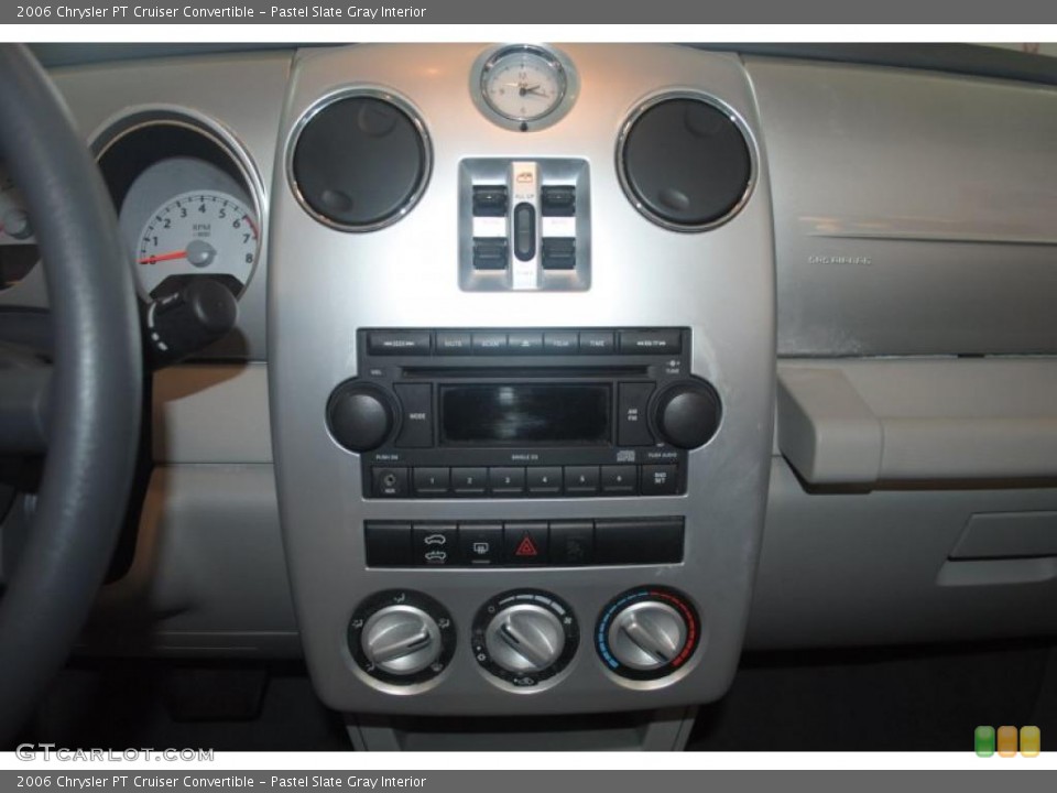 Pastel Slate Gray Interior Controls for the 2006 Chrysler PT Cruiser Convertible #45853677