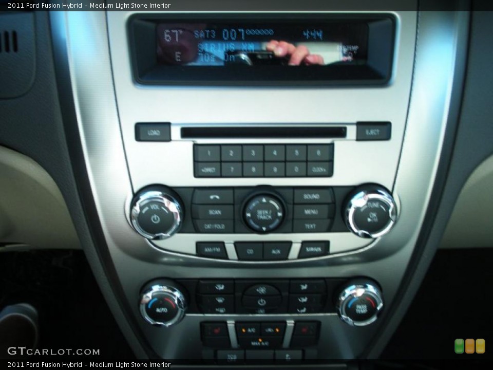 Medium Light Stone Interior Controls for the 2011 Ford Fusion Hybrid #45854238
