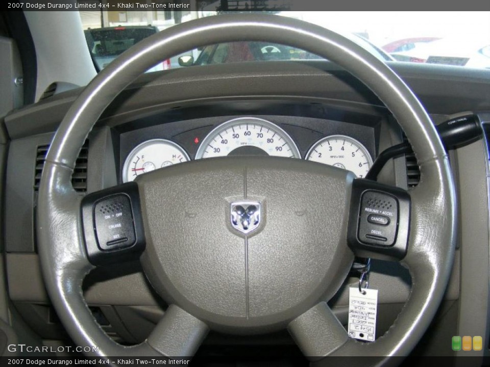 Khaki Two-Tone Interior Steering Wheel for the 2007 Dodge Durango Limited 4x4 #45854266