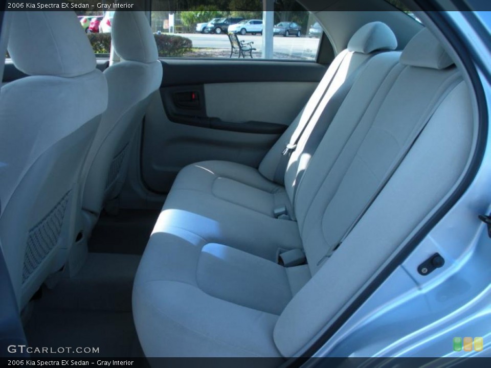 Gray Interior Rear Seat for the 2006 Kia Spectra EX Sedan #45854498