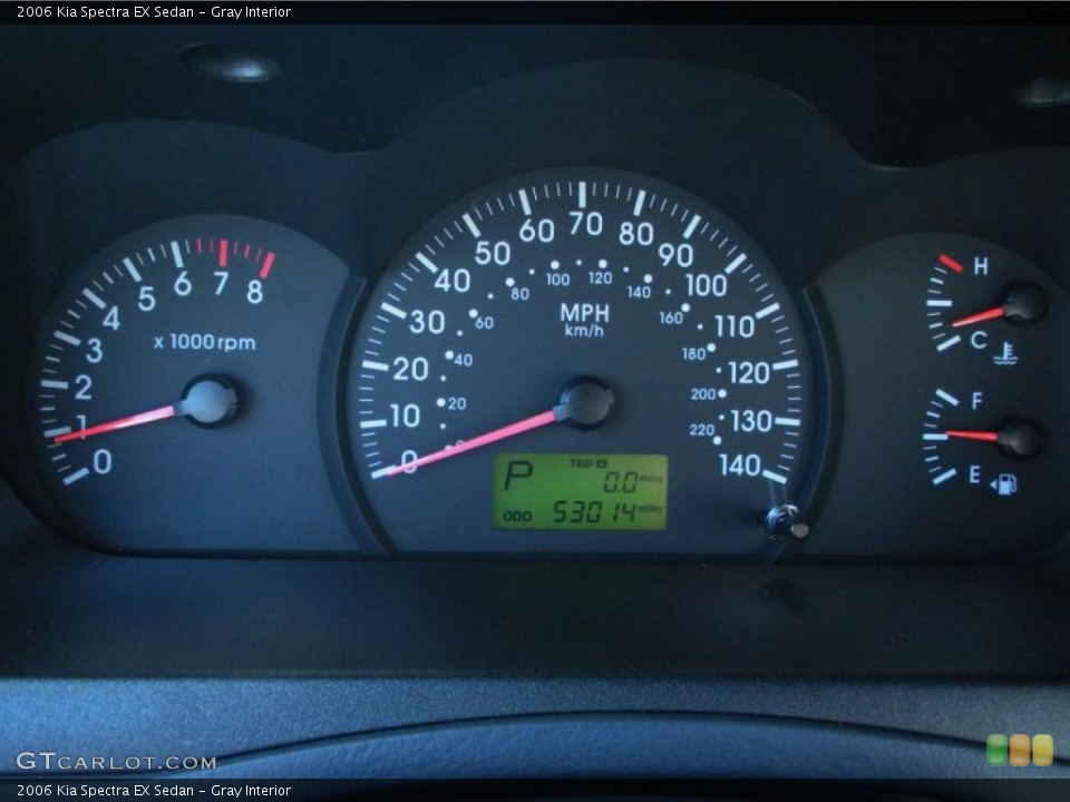 Gray Interior Gauges for the 2006 Kia Spectra EX Sedan #45854510