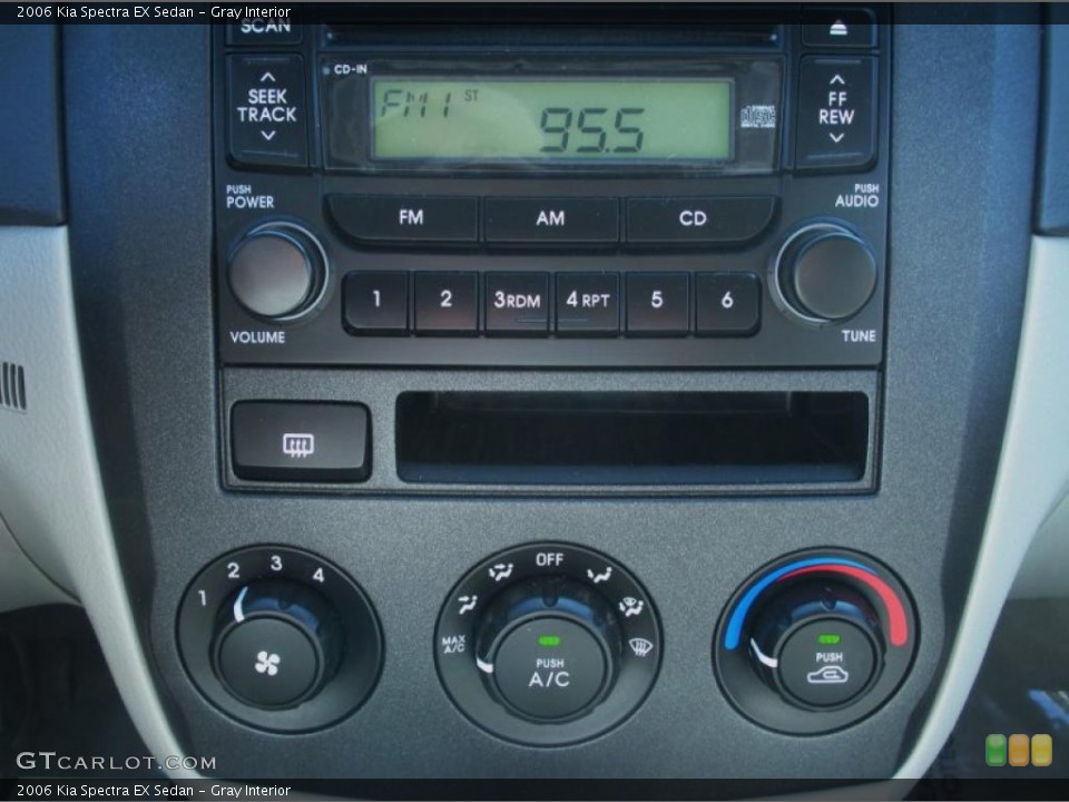 Gray Interior Audio System for the 2006 Kia Spectra EX Sedan #45854518