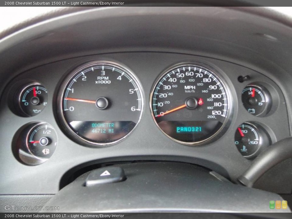 Light Cashmere/Ebony Interior Gauges for the 2008 Chevrolet Suburban 1500 LT #45857742
