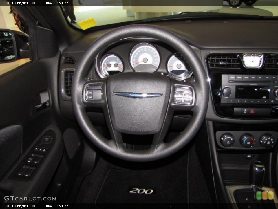 Black Interior Steering Wheel for the 2011 Chrysler 200 LX #45857958