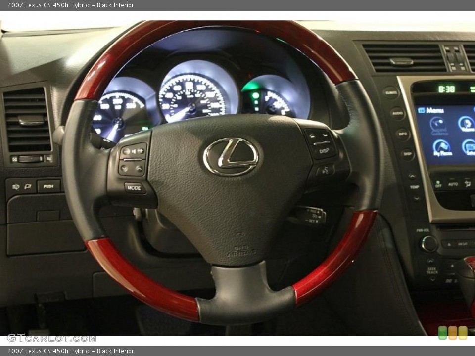 Black Interior Steering Wheel for the 2007 Lexus GS 450h Hybrid #45858074