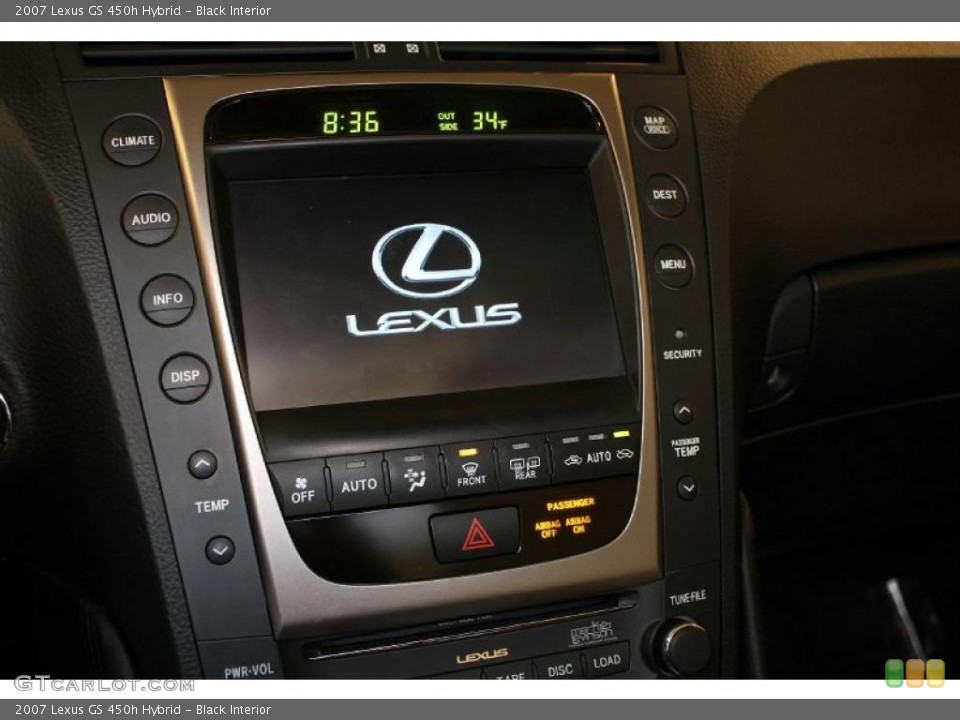 Black Interior Controls for the 2007 Lexus GS 450h Hybrid #45858162