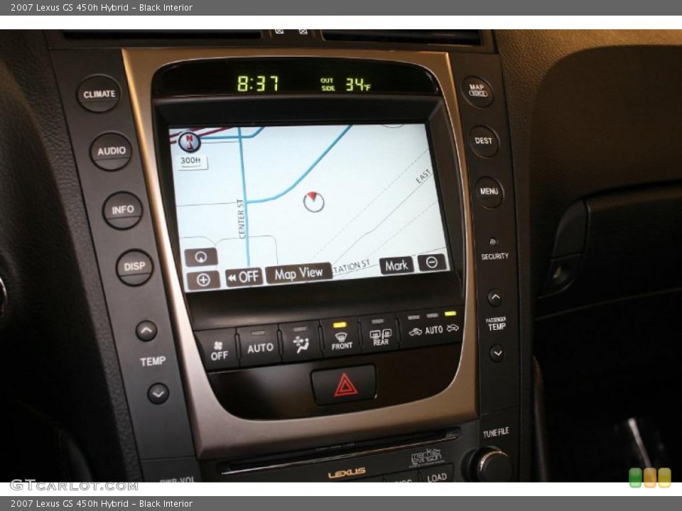 Black Interior Navigation for the 2007 Lexus GS 450h Hybrid #45858238