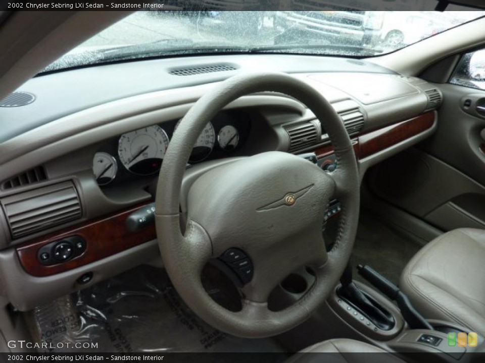 Sandstone Interior Dashboard for the 2002 Chrysler Sebring LXi Sedan #45858378