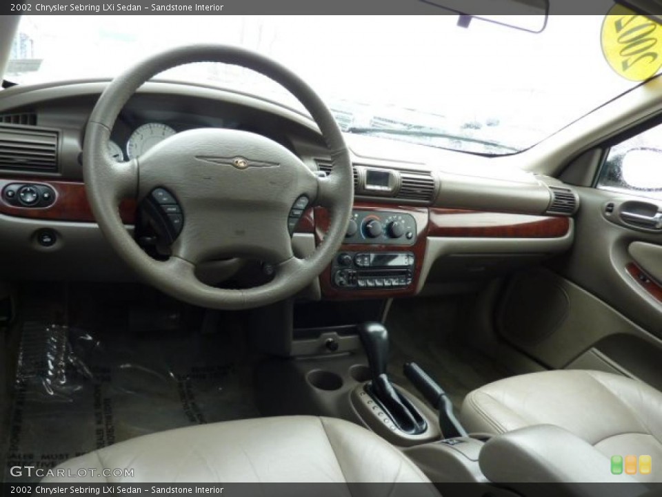 Sandstone Interior Dashboard for the 2002 Chrysler Sebring LXi Sedan #45858398