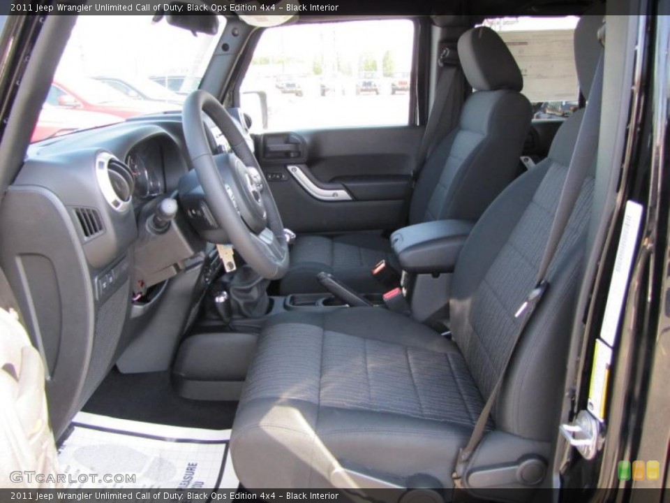 Black Interior Photo for the 2011 Jeep Wrangler Unlimited Call of Duty: Black Ops Edition 4x4 #45858514
