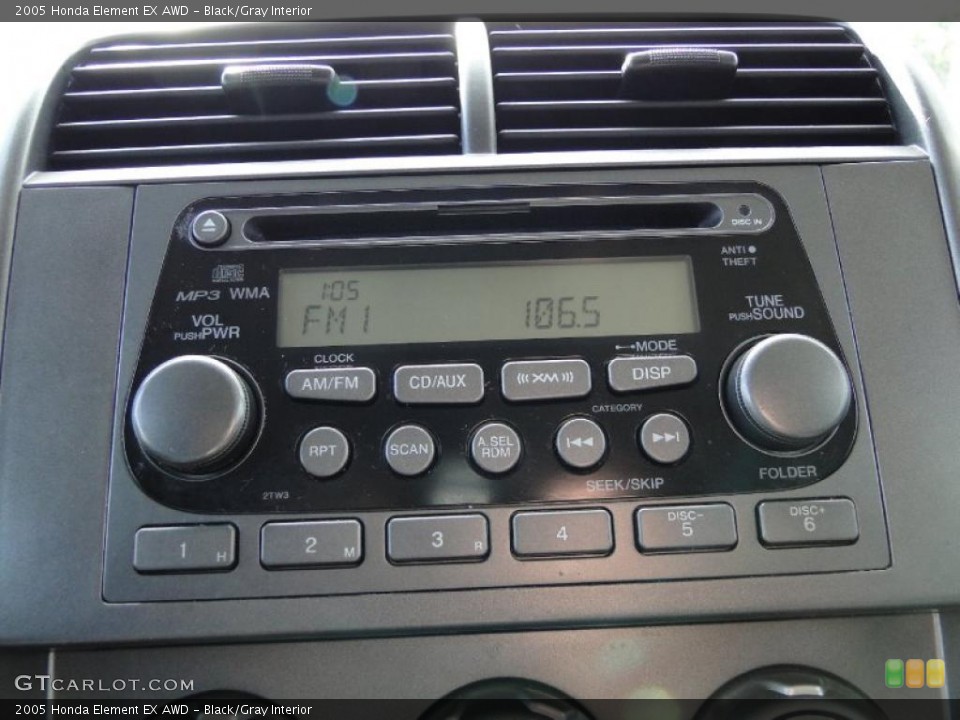 Black/Gray Interior Controls for the 2005 Honda Element EX AWD #45859090