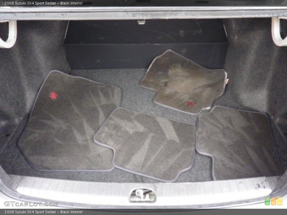 Black Interior Trunk for the 2008 Suzuki SX4 Sport Sedan #45859646