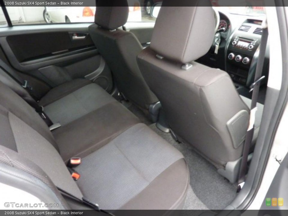 Black Interior Photo for the 2008 Suzuki SX4 Sport Sedan #45859650