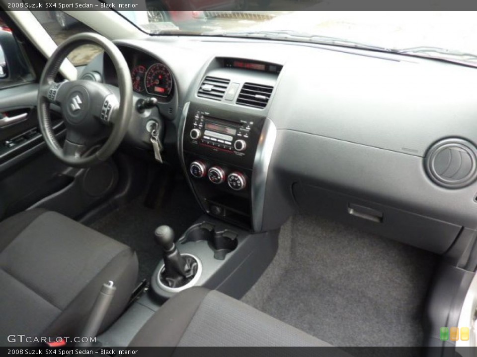 Black Interior Dashboard for the 2008 Suzuki SX4 Sport Sedan #45859666