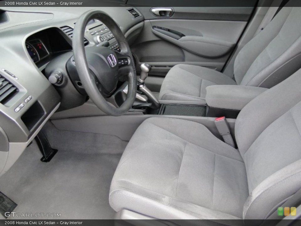 Gray Interior Photo for the 2008 Honda Civic LX Sedan #45860254