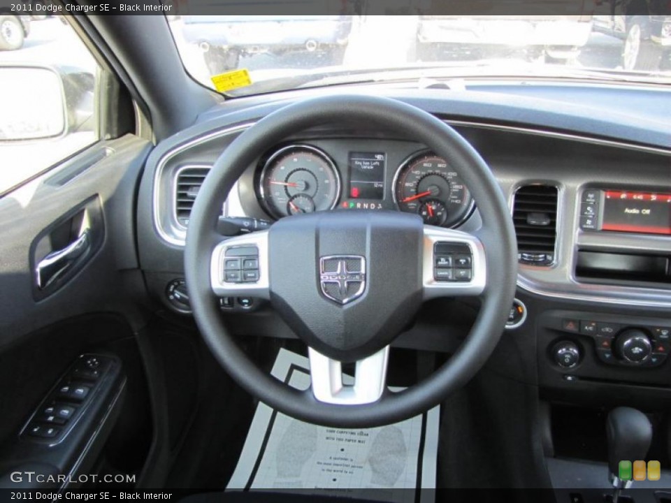 Black Interior Steering Wheel for the 2011 Dodge Charger SE #45860855