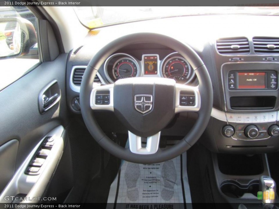 Black Interior Steering Wheel for the 2011 Dodge Journey Express #45862455