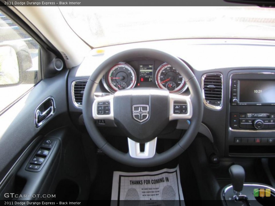 Black Interior Steering Wheel for the 2011 Dodge Durango Express #45863083