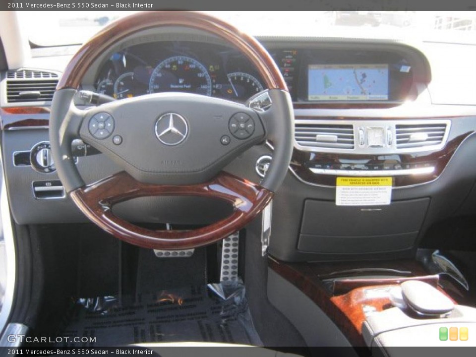 Black Interior Dashboard for the 2011 Mercedes-Benz S 550 Sedan #45863647