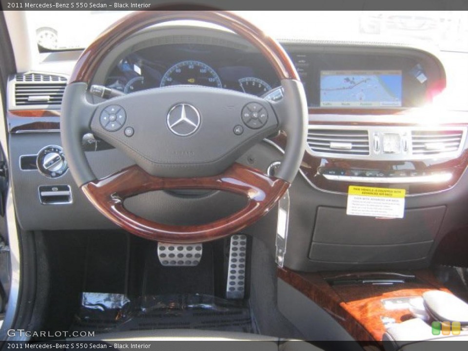 Black Interior Dashboard for the 2011 Mercedes-Benz S 550 Sedan #45863803