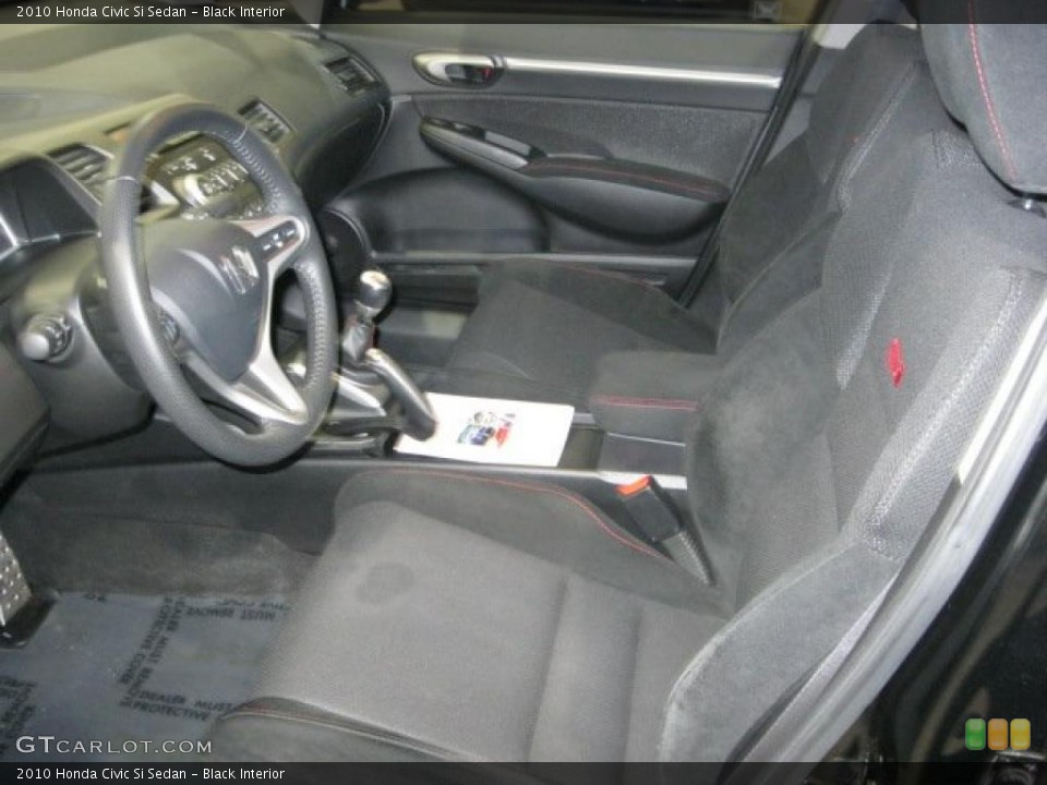 Black Interior Photo for the 2010 Honda Civic Si Sedan #45864243