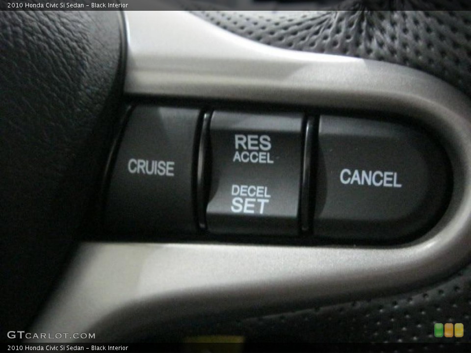 Black Interior Controls for the 2010 Honda Civic Si Sedan #45864271