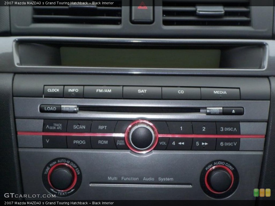 Black Interior Controls for the 2007 Mazda MAZDA3 s Grand Touring Hatchback #45866331