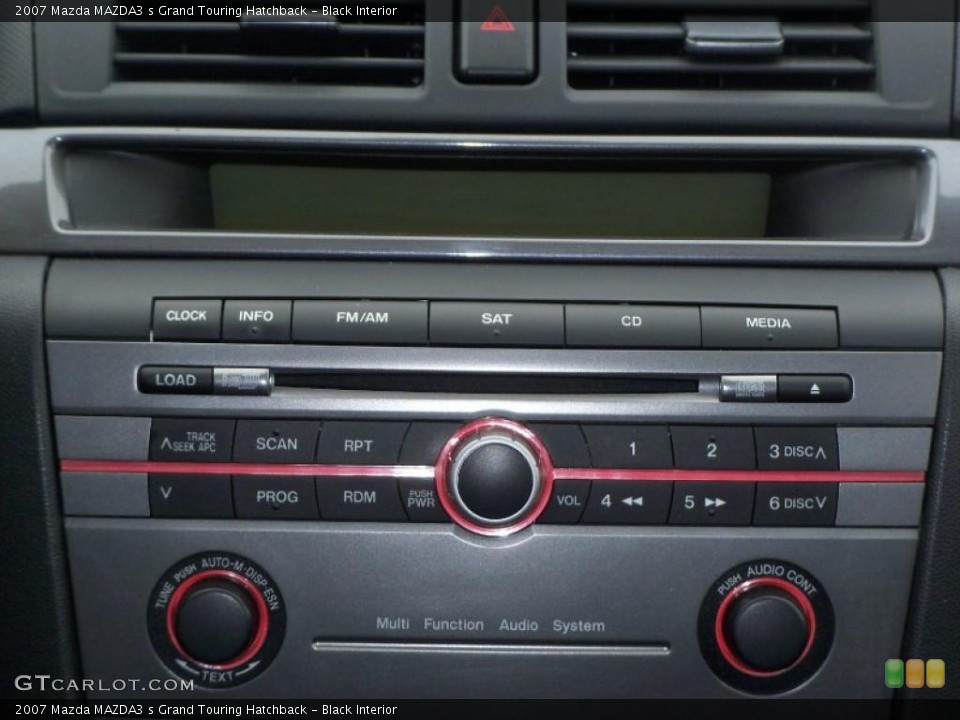 Black Interior Controls for the 2007 Mazda MAZDA3 s Grand Touring Hatchback #45866331