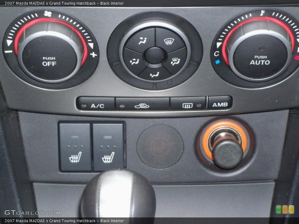Black Interior Controls for the 2007 Mazda MAZDA3 s Grand Touring Hatchback #45866343