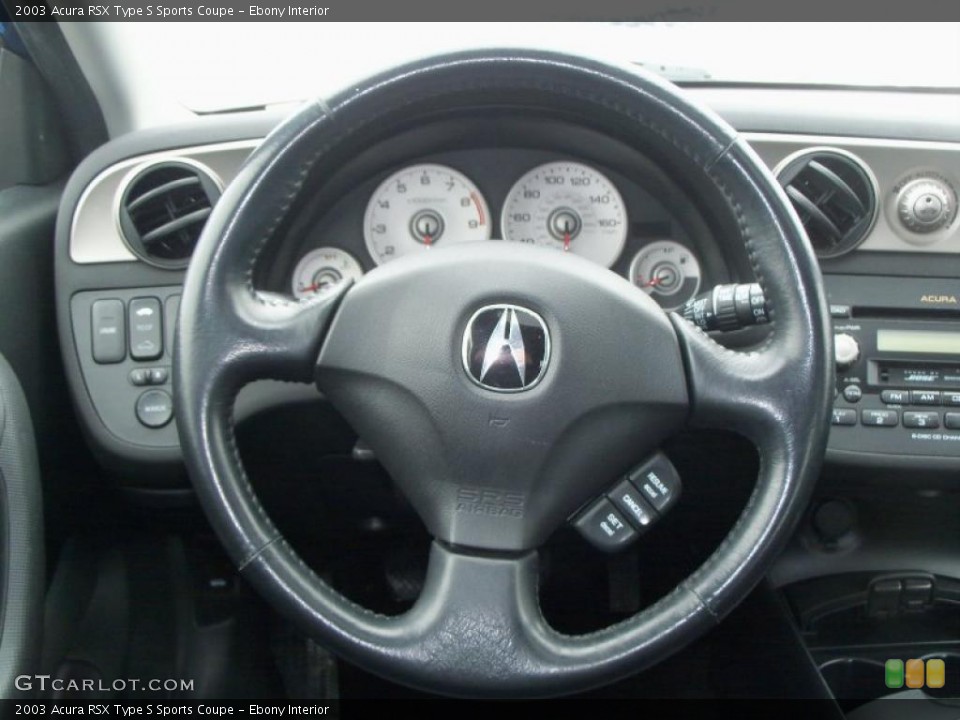 Ebony Interior Steering Wheel for the 2003 Acura RSX Type S Sports Coupe #45866719