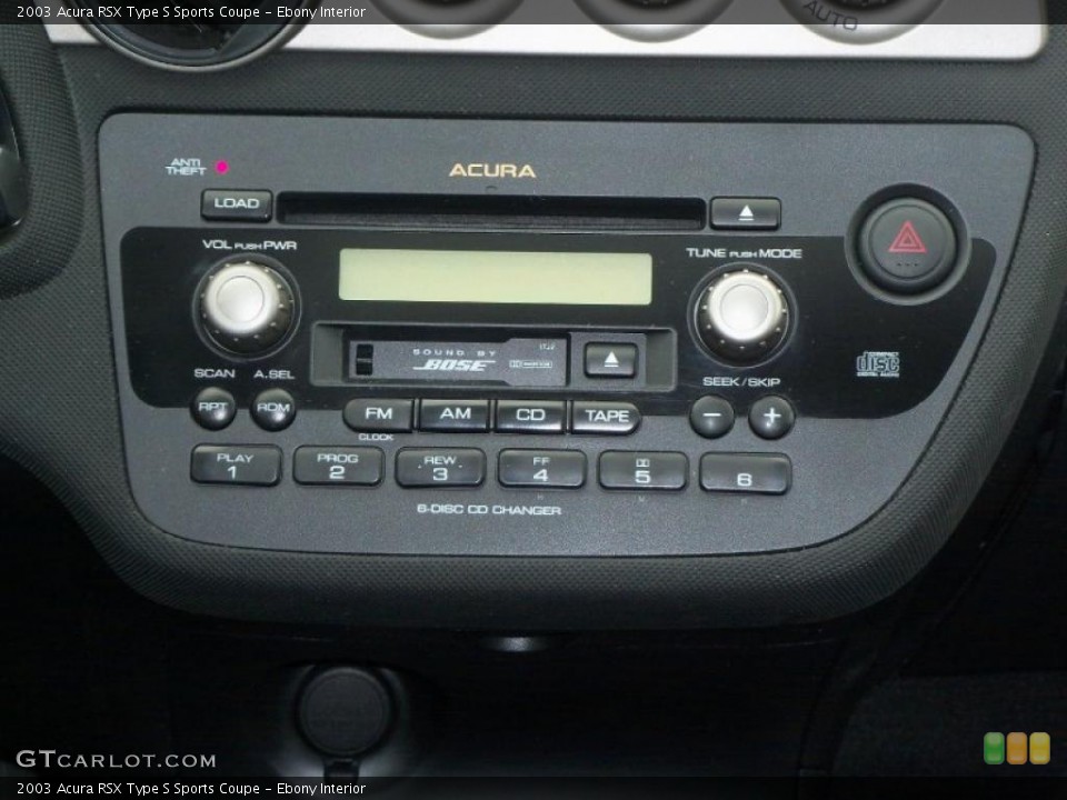 Ebony Interior Controls for the 2003 Acura RSX Type S Sports Coupe #45866759