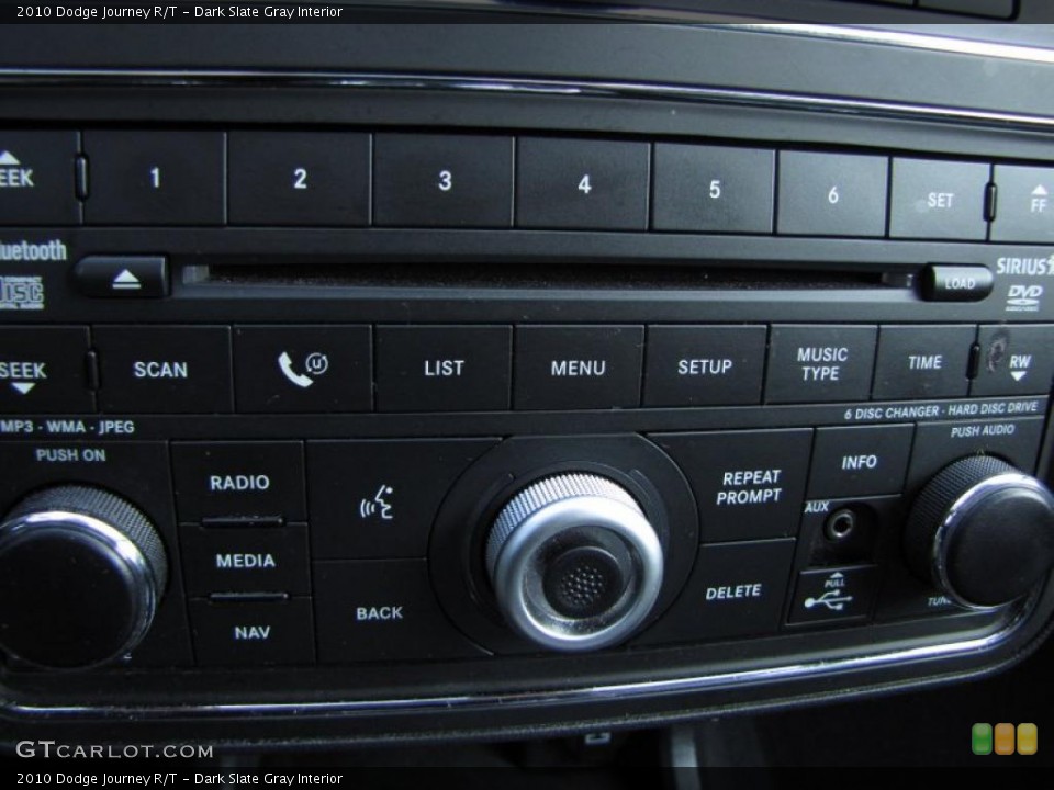 Dark Slate Gray Interior Controls for the 2010 Dodge Journey R/T #45866971