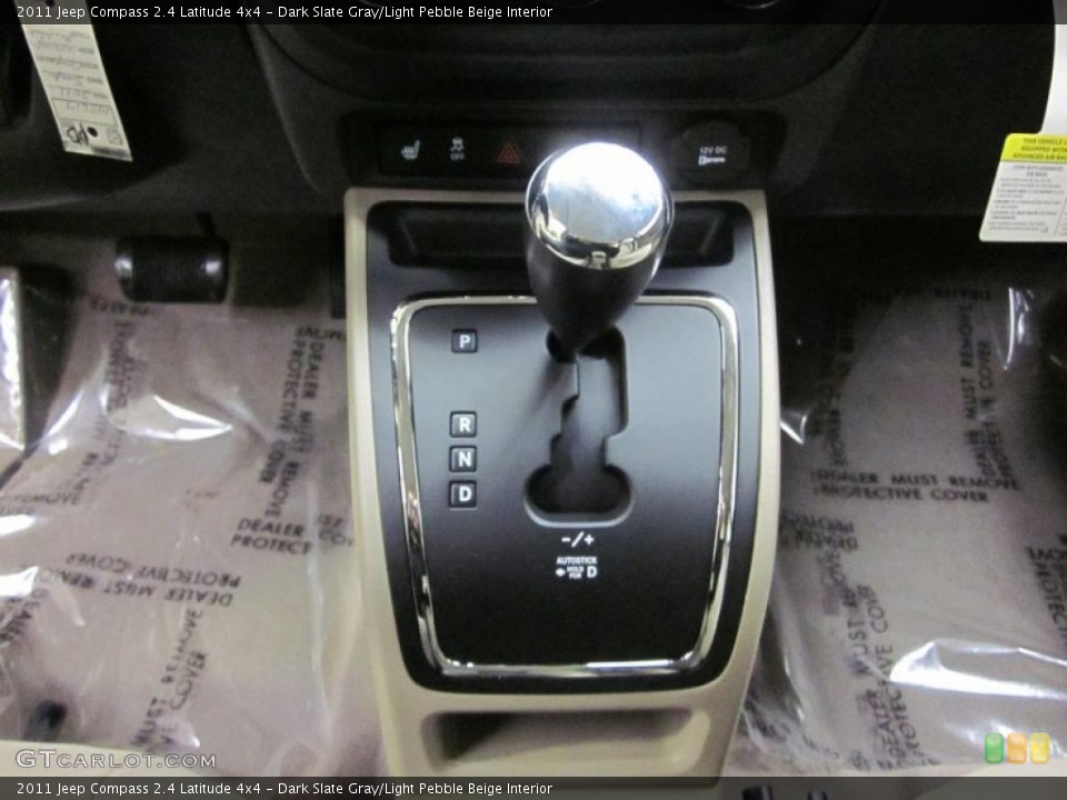 Dark Slate Gray/Light Pebble Beige Interior Transmission for the 2011 Jeep Compass 2.4 Latitude 4x4 #45870155