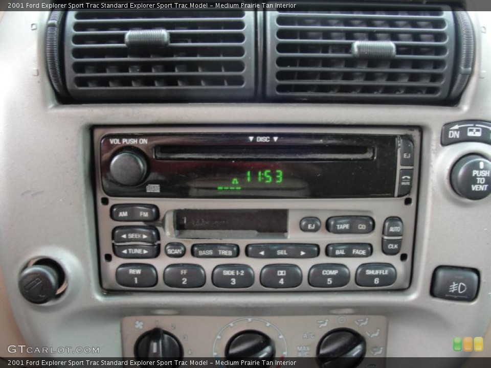 Medium Prairie Tan Interior Controls for the 2001 Ford Explorer Sport Trac  #45875094