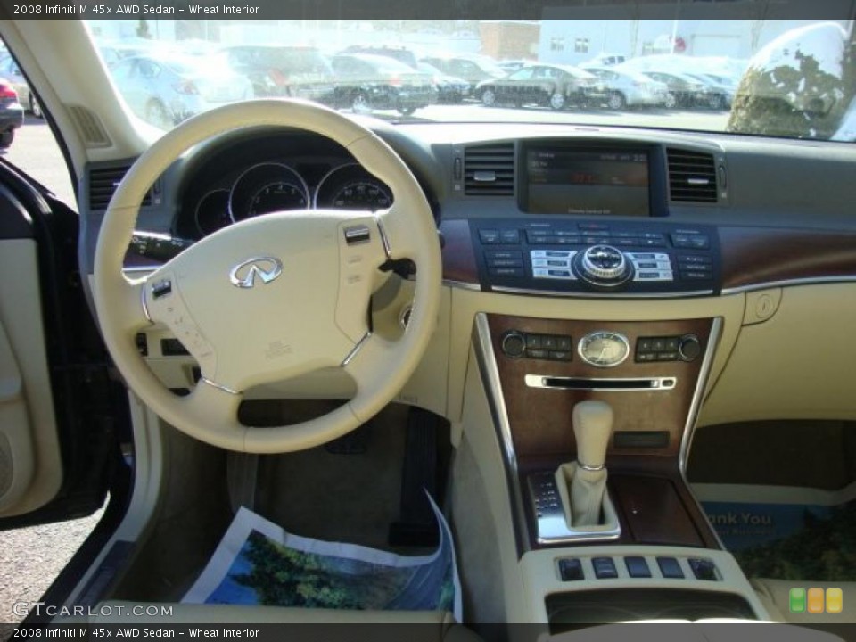 Wheat Interior Dashboard for the 2008 Infiniti M 45x AWD Sedan #45881588