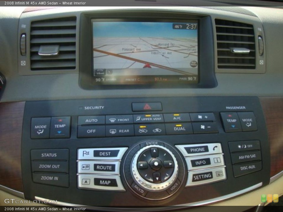Wheat Interior Navigation for the 2008 Infiniti M 45x AWD Sedan #45881632