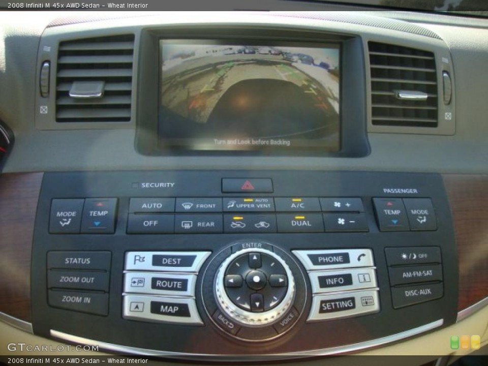 Wheat Interior Controls for the 2008 Infiniti M 45x AWD Sedan #45881640